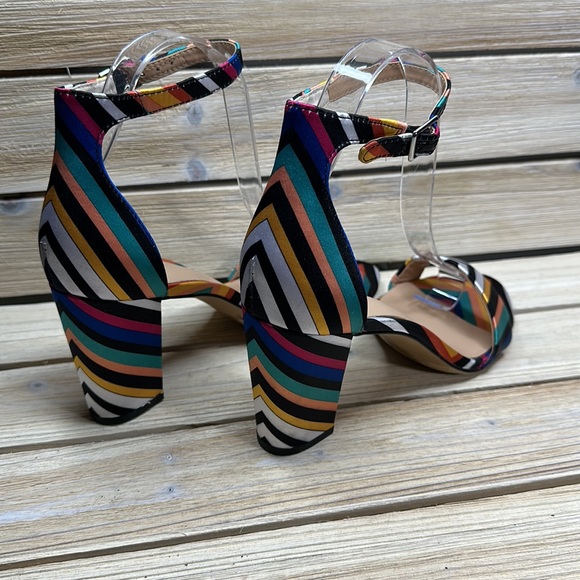 INC Kivah Multi Color Block Heel Sandals Size 8M - Picture 2 of 12